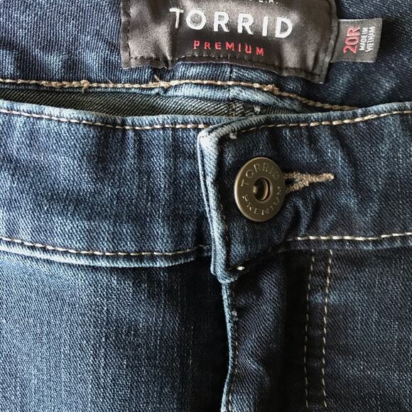 Torrid Premium Skinny Jeans Size 20R Dark Wash Mid Rise Ultimate Stretch Denim - Picture 13 of 16